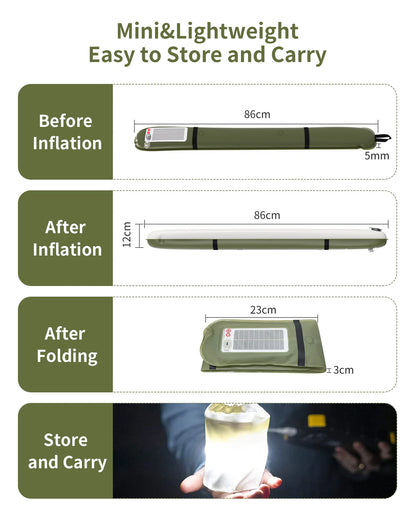 PuffyGlo Inflatable Emergency light Tube Light