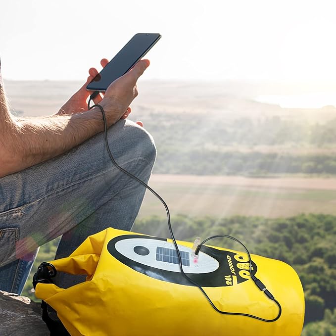 PuffyGlo Solar Dry Bag with Bluetooth Speaker