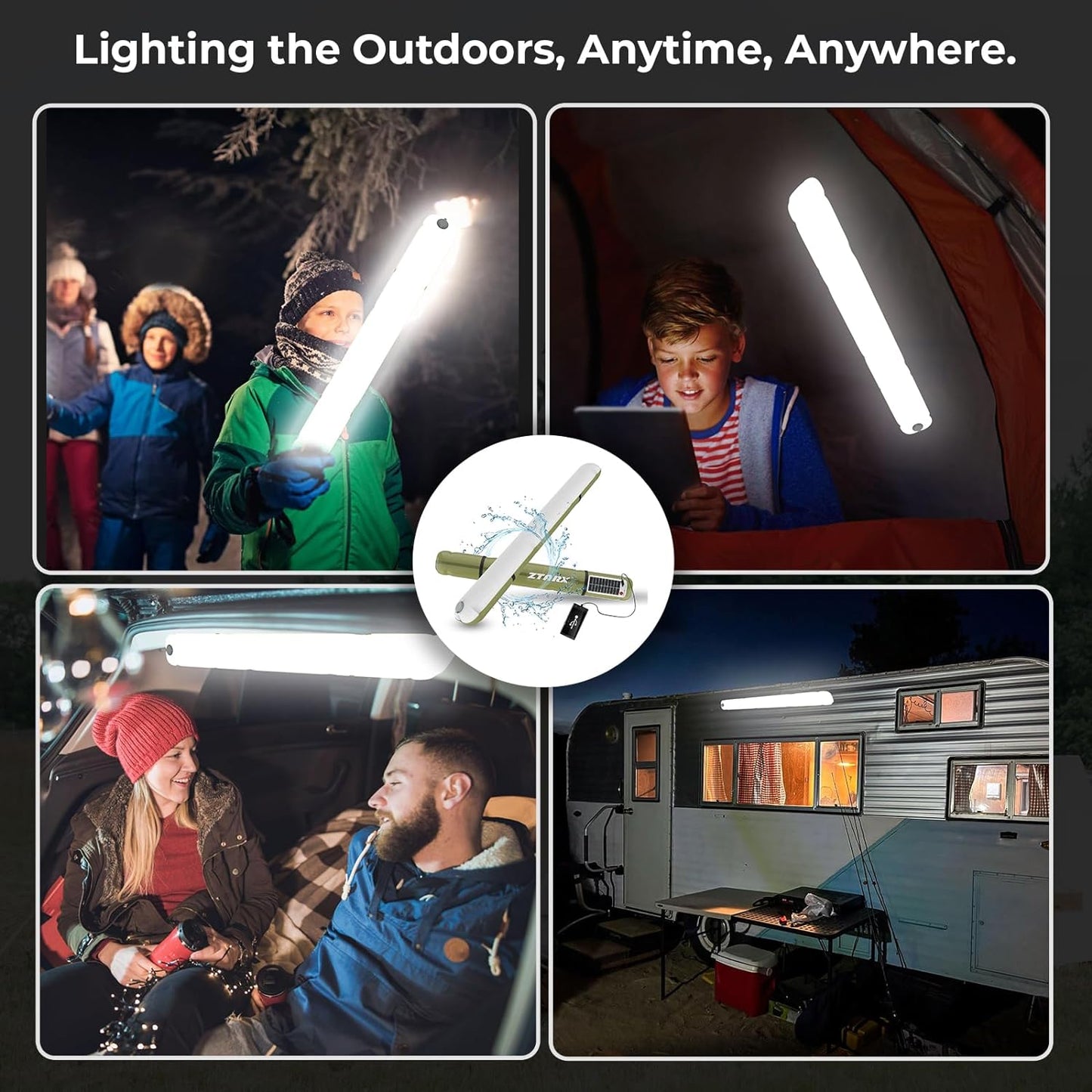 PuffyGlo Inflatable Camping Solar Light