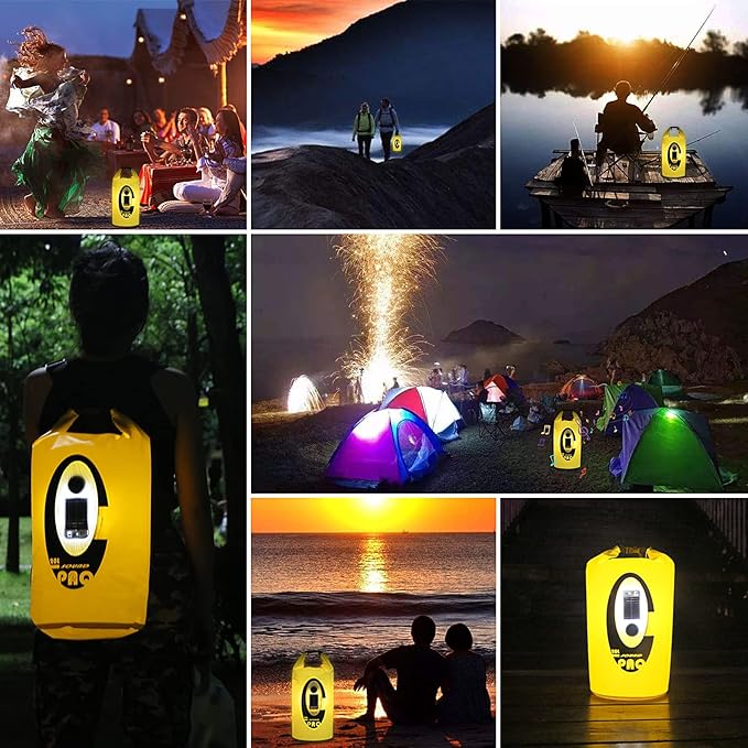 PuffyGlo Solar Dry Bag with Bluetooth Speaker