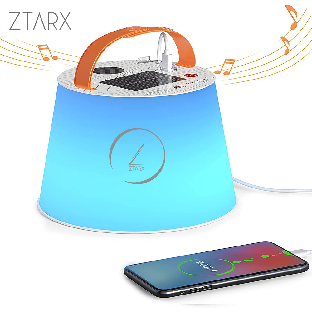 PuffyGlo Saturn solar Bluetooth lantern speaker
