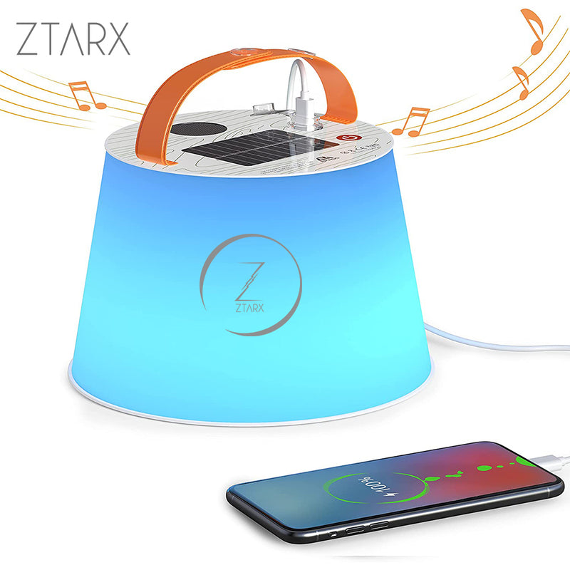 PuffyGlo Saturn Solar Bluetooth Lantern Speaker