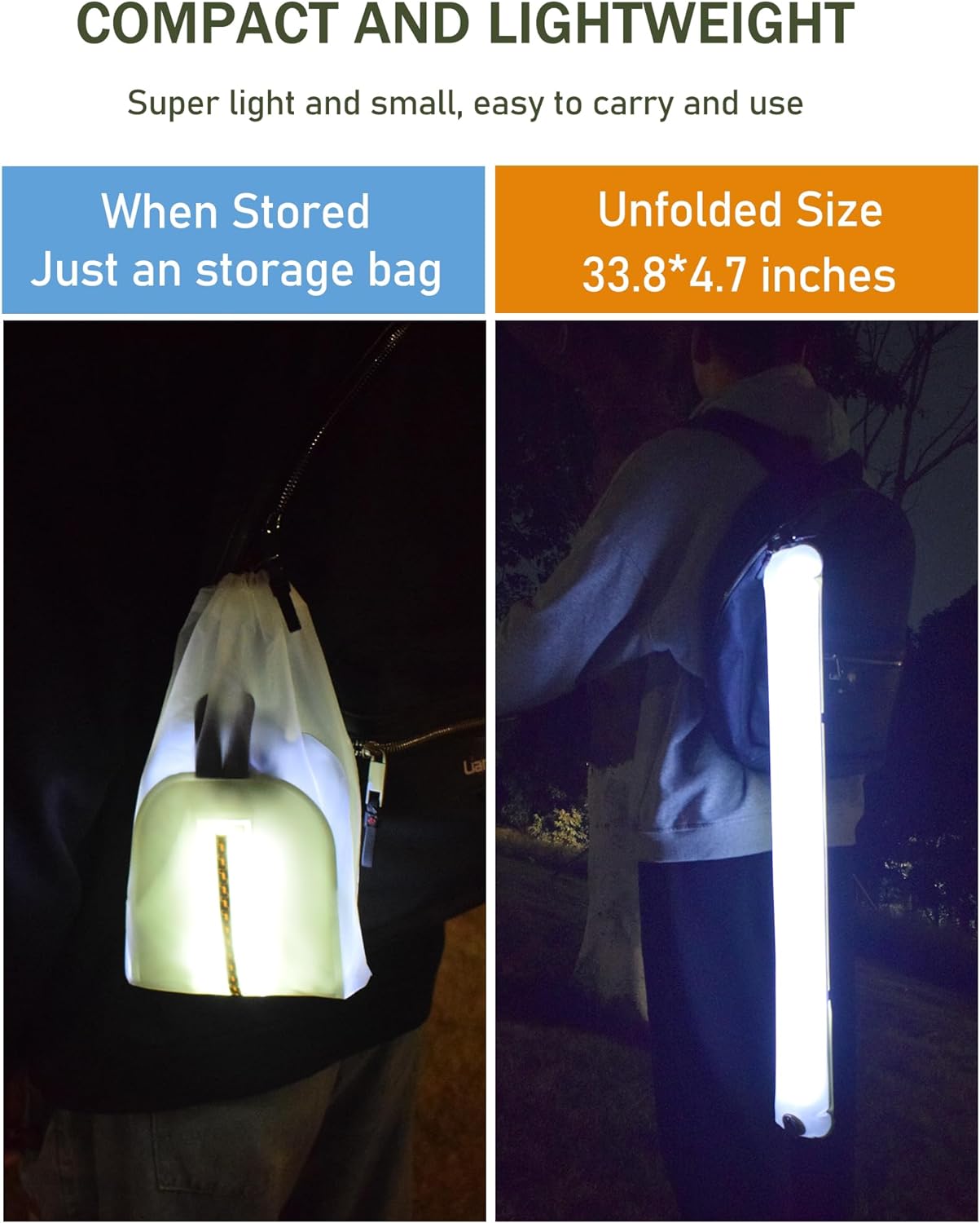 A86 compact storage and full-size lighting